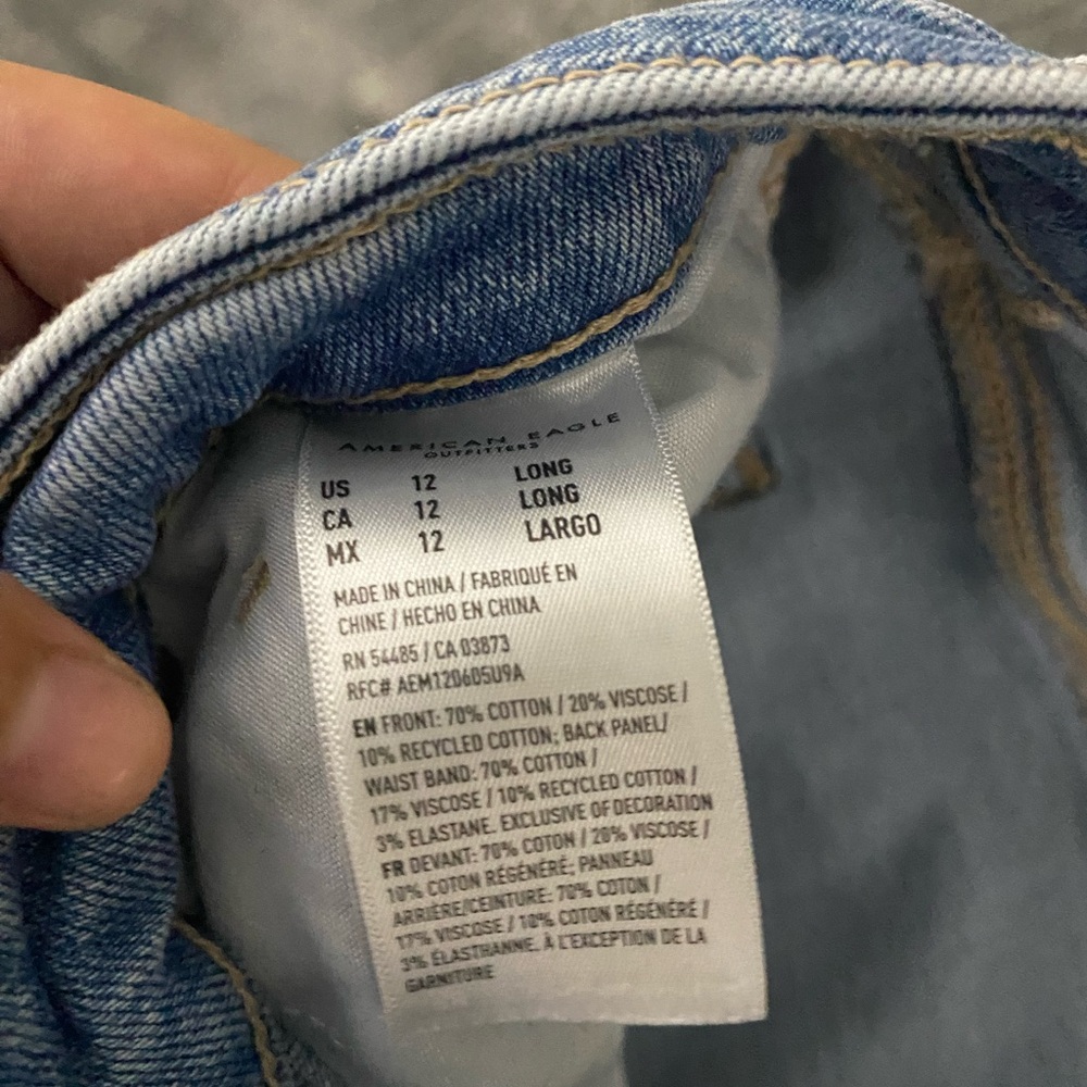 American Eagle Outfitters Blue Straight Leg Jeans